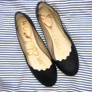 Sam Edelman Finnegan Scalloped Leather Flats 8.5